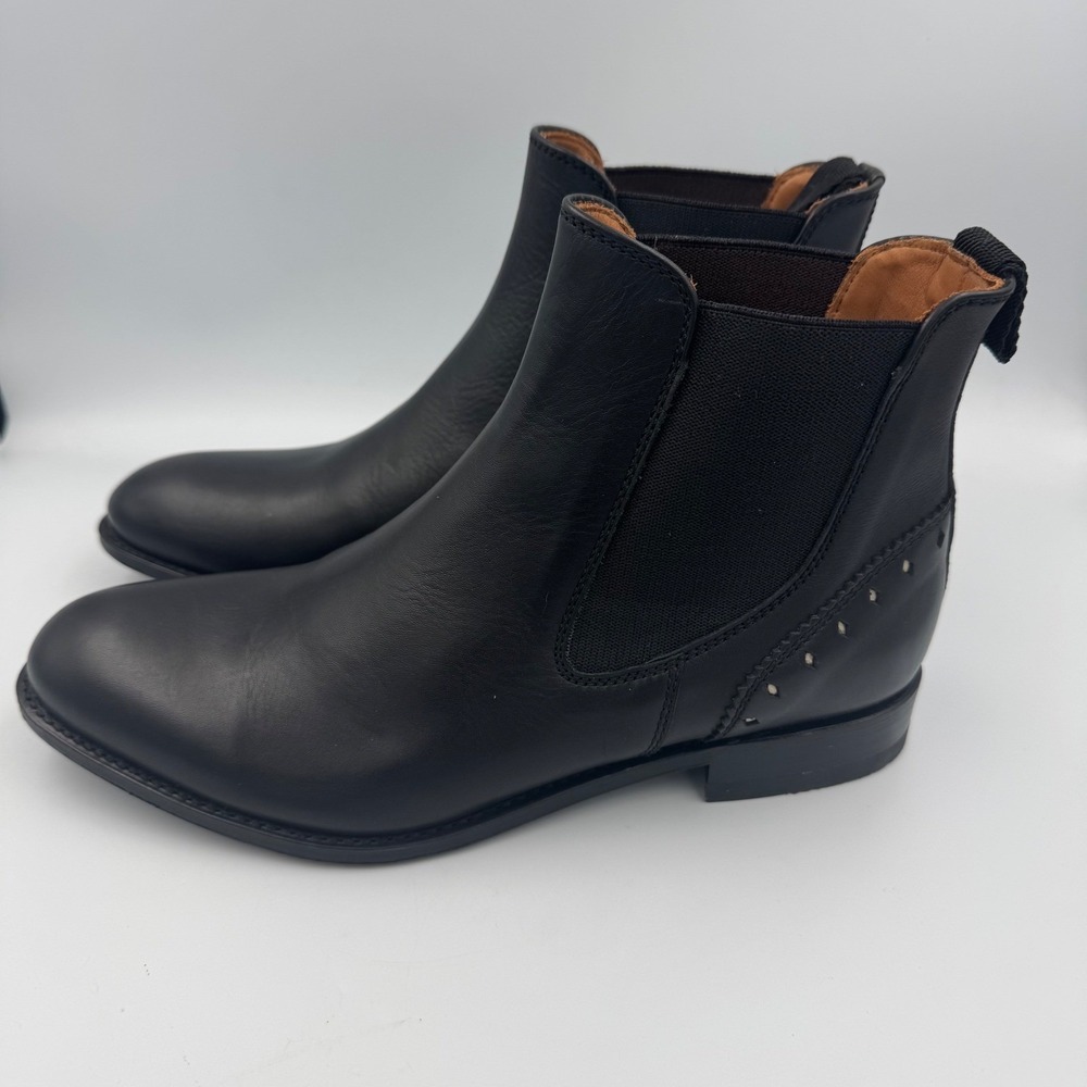 Ariat Two24 Black Leather Chelsea Ankle Boots 10018461 9.5 Western Casual‎ - Picture 4 of 7
